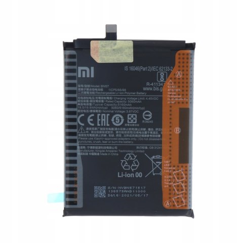 Oryginalna Bateria Xiaomi Poco X3 / Poco X3 NFC / Poco X3 Pro BN57 Nowa Oryginalna Bateria Xiaomi Poco X3 / Poco X3 NFC / Poco X3 Pro BN57 Nowa