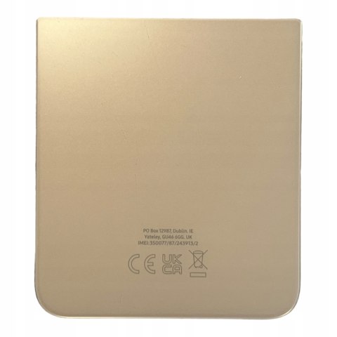 Klapka Samsung Galaxy Z Flip 4 Gold F721 Oryginalna Demontażowa Grade A Klapka Samsung Galaxy Z Flip 4 Gold F721 Oryginalna Demontażowa Grade A