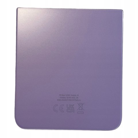 Klapka Samsung Galaxy Z Flip 4 Light Violet F721 Oryginalna Demontażowa Grade A Klapka Samsung Galaxy Z Flip 4 Light Violet F721 Oryginalna Demontażowa Grade A