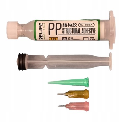 Klej montażowy strukturalny Relife 5ml Przezroczysty do Klapek Ramek LCD Klej montażowy strukturalny Relife 5ml Przezroczysty do Klapek Ramek LCD