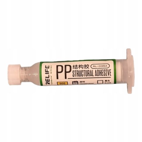 Klej montażowy strukturalny Relife 5ml Przezroczysty do Klapek Ramek LCD Klej montażowy strukturalny Relife 5ml Przezroczysty do Klapek Ramek LCD
