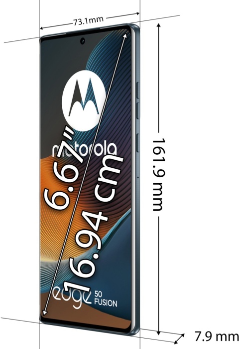 Smartfon Motorola Edge 50 Fusion 8/256GB 6.77" 144Hz – Granatowy