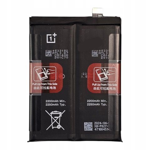 Oryginalna Bateria OnePlus 9 Pro BLP827 Nowa Service Pack 4500 mAh Oryginalna Bateria OnePlus 9 Pro BLP827 Nowa Service Pack 4500 mAh
