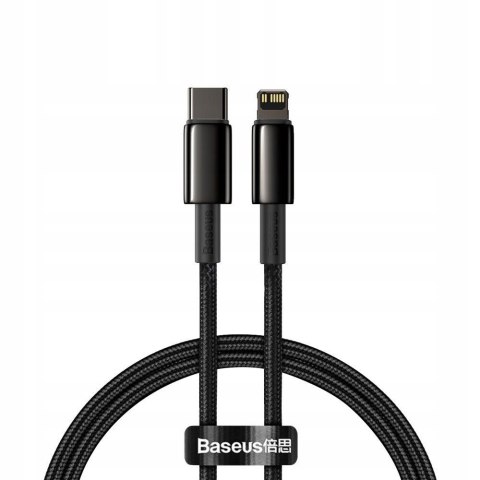 KABEL BASEUS PD20W TYPE-C TO LIGHTNING 1M BLACK KABEL BASEUS PD20W TYPE-C TO LIGHTNING 1M BLACK