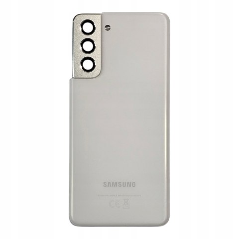Klapka Samsung Galaxy S21 G991 Biała Oryginalna Demontażowa Grade A Klapka Samsung Galaxy S21 G991 Biała Oryginalna Demontażowa Grade A