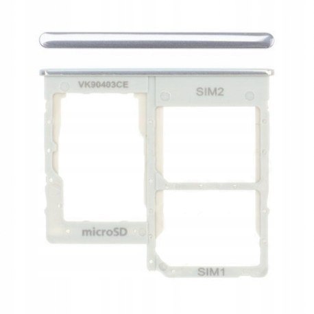 ORG Szufladka Tacka SIM SD SAMSUNG A40 A405 WHITE ORG Szufladka Tacka SIM SD SAMSUNG A40 A405 WHITE