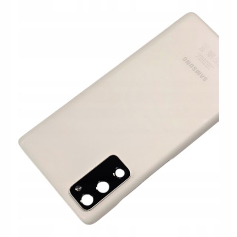 Obudowa klapka szyba tył Samsung S20 FE Biała Oryginalna Grade A idealna Obudowa klapka szyba tył Samsung S20 FE Biała Oryginalna Grade A idealna
