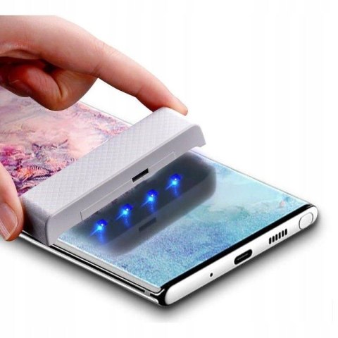 SZKŁO HARTOWANE UV 9H SAMSUNG NOTE 20 N980 + LAMPA SZKŁO HARTOWANE UV 9H SAMSUNG NOTE 20 N980 + LAMPA