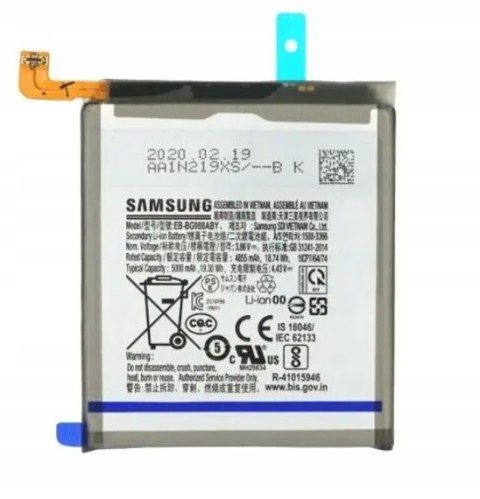 Bateria Samsung Galaxy S20 Ultra G988 Nowa Oryginalna Service Pack 5000 mAh
