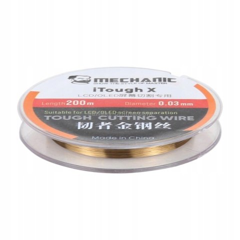 Drut molibdenowy Mechanic iTough X 0,03mm drut do refabrykacji LCD / OLED Drut molibdenowy Mechanic iTough X 0,03mm drut do refabrykacji LCD / OLED