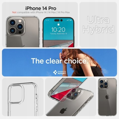 Etui SPIGEN ULTRA HYBRID APPLE iPHONE 14 PRO CLEAR Etui SPIGEN ULTRA HYBRID APPLE iPHONE 14 PRO CLEAR