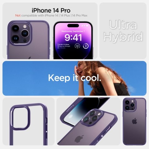 Etui SPIGEN ULTRA HYBRID iPHONE 14 PRO DEEP PURPLE Etui SPIGEN ULTRA HYBRID iPHONE 14 PRO DEEP PURPLE