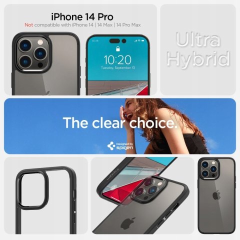 Etui SPIGEN ULTRA HYBRID iPHONE 14 PRO MATTE BLACK Etui SPIGEN ULTRA HYBRID iPHONE 14 PRO MATTE BLACK