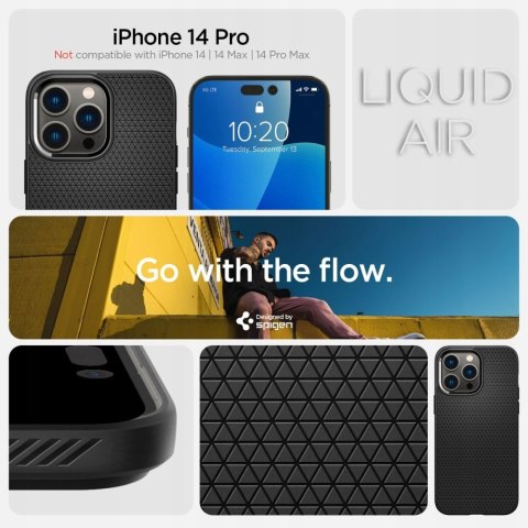 Etui Spigen LIQUID AIR APPLE iPHONE 14 Pro BLACK Etui Spigen LIQUID AIR APPLE iPHONE 14 Pro BLACK