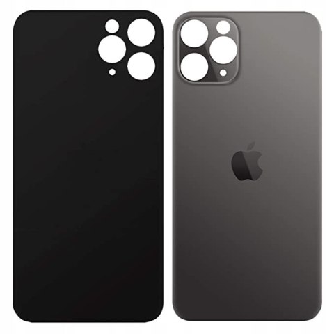 Obudowa Klapka Baterii Apple iPhone 11 Pro Max Czarna Big Hole Szybka Tył Obudowa Klapka Baterii Apple iPhone 11 Pro Max Czarna Big Hole Szybka Tył