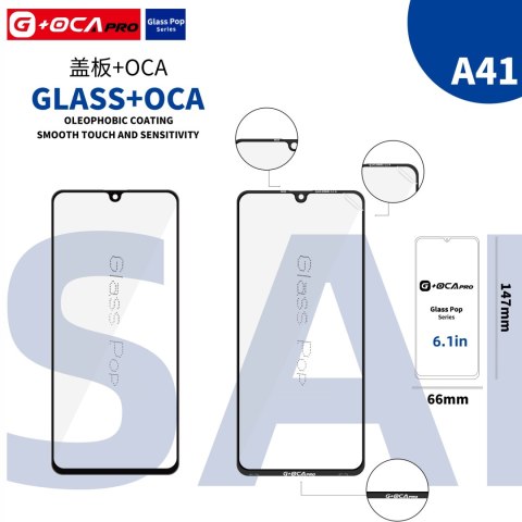 SZYBA OCA KLEJ SAMSUNG A41 A415 WARSTWA OLEOFOBOWA SZYBA OCA KLEJ SAMSUNG A41 A415 WARSTWA OLEOFOBOWA
