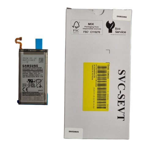 Bateria Samsung Galaxy S9 SM-G960 Nowa Oryginalna Service Pack 3000mAh Bateria Samsung Galaxy S9 SM-G960 Nowa Oryginalna Service Pack 3000mAh