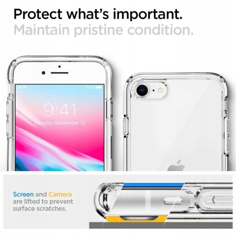 Etui SPIGEN ULTRA HYBRID IPHONE 7 8 SE 2020 CLEAR Etui SPIGEN ULTRA HYBRID IPHONE 7 8 SE 2020 CLEAR