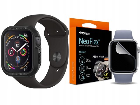 Etui Spigen Rugged Apple Watch 4 / 5 44mm Black Etui Spigen Rugged Apple Watch 4 / 5 44mm Black