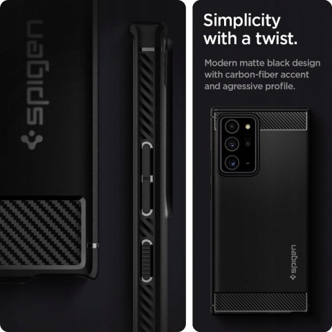Etui Spigen Rugged Armor Samsung NOTE 20 ULTRA Etui Spigen Rugged Armor Samsung NOTE 20 ULTRA