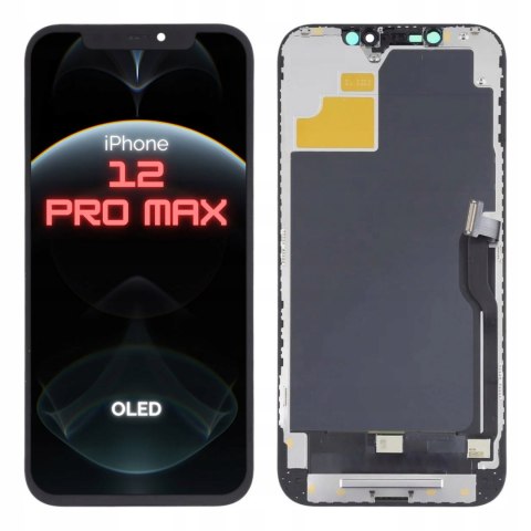 Wyświetlacz OLED Apple iPhone 12 Pro Max Gratis narzędzia wklejka LCD Ekran